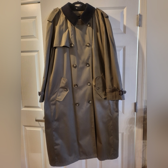 Ralph Lauren Trench Coat Men's 46 Long Removable Wool Lining Belted - Picture 2 of 15